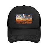 Millet - Gorra de béisbol de malla ajustable con estampado negro, unisex, para correr y pescar al aire libre, Negro, talla única