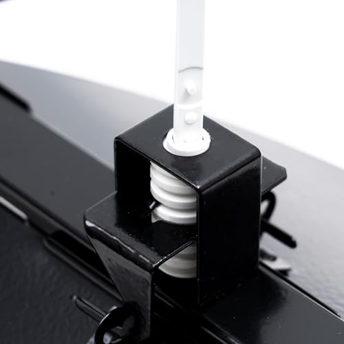 Fits 10 Inch Neck Air Duct | Steel Butterfly Damper by Handua | for Round Ceiling Air Supply Diffuser with Plastic Key-Handle | Black | Outer Dimension: 11-1/2" by Handua - Image 6