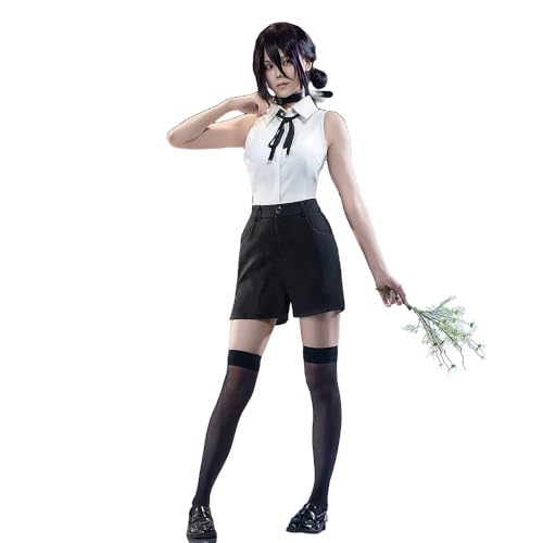 KIRA KIRA Anime Cosplay Costume Doki-R Sleeveless Shirt Black Pants School Outfits Uniform Suit Halloween Costume