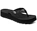 KuaiLu Flip Flops for Women With Arch Support Ladies Soft Yoga Mat Cushion Platform Thong Sandals Dressy Womans Lightweight Summer Slip On Beach Flip Flop Sandles, Black US8