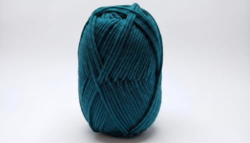 Image of Vardhman Magnus Knitting Yarn 100% Acrylic Bulky 4Ply Yarn (Pack of 1 Ball - 100g) - Knitting & Crochet Yarn for Winter Sweaters, Scarves, Blankets | Hypoallergenic, Hand Wash - Dark Teal