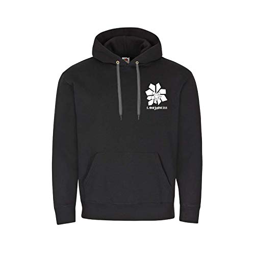 Sweat à capuche 5 GebJgBtl 233 armée allemande pour vos randonnées en montagne