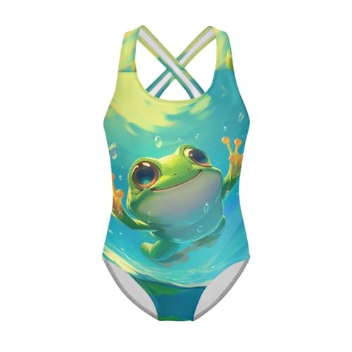 Image of Girls One Piece Swimsuits Size 5-14 Kawaii Gymnastics Leotard for Beach Vacations