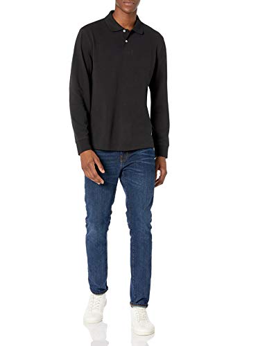 Amazon Essentials Mens Long Sleeve Polo Shirt with Collar, Regular-Fit Pique4