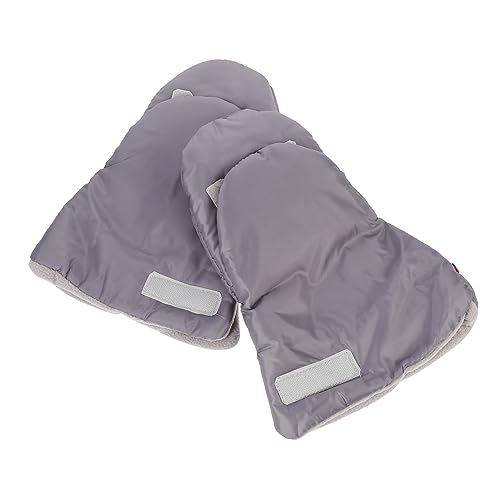 GALPADA 3 Pairs Winter Essential Men's Stroller Gloves Reusable Hand Warmers Windproof Comfortable (grey)