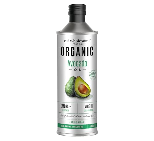 Eat Wholesome Bio-Avocado-Öl, 500ml - Kaltgepresst, Unraffiniert, Hohe Quelle An