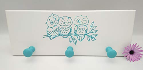 Perchero de Pared Infantil Lacado en Blanco