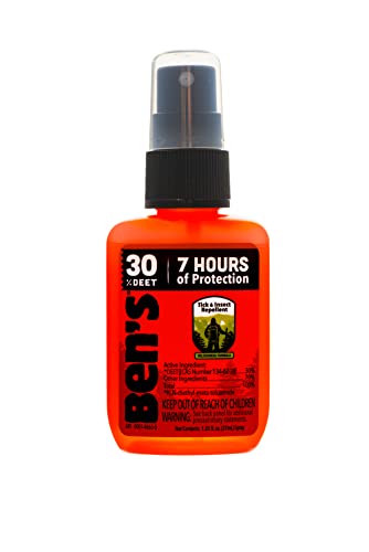 Ben's Tick & Insect Repellent - Travel Size Bug Spray with 30% DEET for Mosquitoes, Ticks & More - Up to 7 Hours of Protection - Fragrance-Free - 1.25 Fl Oz (4 Pack)