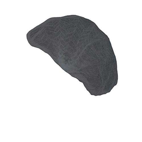 Gorro desechables negros plisados - TNT 100 piezas - Cubierta de cabeza y cabeza - Para centros de belleza, centros de bienestar, SPA, centros médicos, hogares de ancianos, restaurantes, limpieza Cover