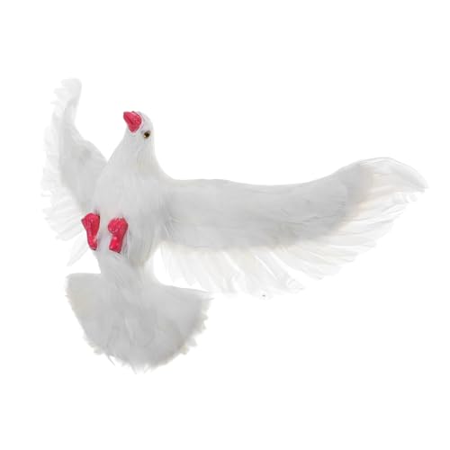 KAILIKETIY Gołąb Wisząca Dekoracja Sztuczny Gołąb Krajobraz Gołąb Gołąb Dekoracja Fałszywe Realistyczne Gołębie Figurka Gołębia Ogrodowe Statuetki Realistyczny Gołąb Wypchany Gołąb Zabawka