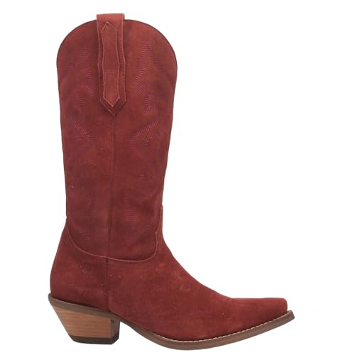 Image of Dingo Womens Out West Embroidered Snip Toe Casual Boots Mid Calf Mid Heel 2-3 inch