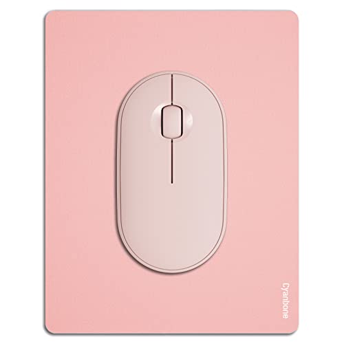 Cyanbone Mini alfombrilla de mouse de tamaño pequeño, alfombrilla de mouse portátil rosa kawaii, alfombrilla de mouse de viaje, bonita alfombrilla de mouse impermeable con base de goma antideslizante