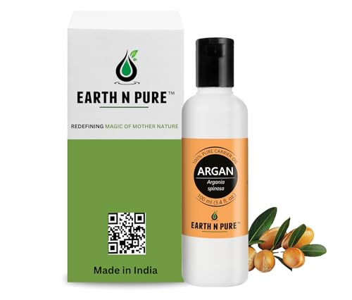 Image of Earth N Pure Argan Oil for Hair Styling, Hair Growth, Hairfall Control - Natural and Therapeutic Grade 100 ml