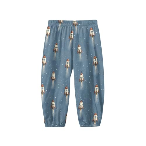Image of Unisex Little Kids Yoga Trousers Bohemian Beach Pants Baggy Harem Activewear for Boys and Girls Age 3-10