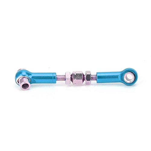 6Pcs Rc Adjustable Servo Links Tie Rod Set Fit For Hsp/ Redcat Zd Racing /Hpi /Lrp/ Wltoys, 1/12 & 1/10 Drift Car Truck Buggy(Light Blue ) #TOP4