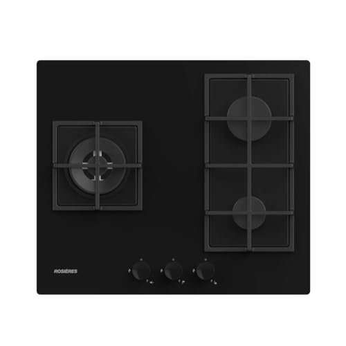 Table De Cuisson Gaz 60cm 3 Feux Noir - RVG63B4MBB/1