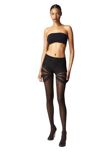 Wolford Venus Tights For Women 20 Denier Sheer-Opaque Matte Pantyhose with Dynamic Line Design Soft Waistband Circular Knit4