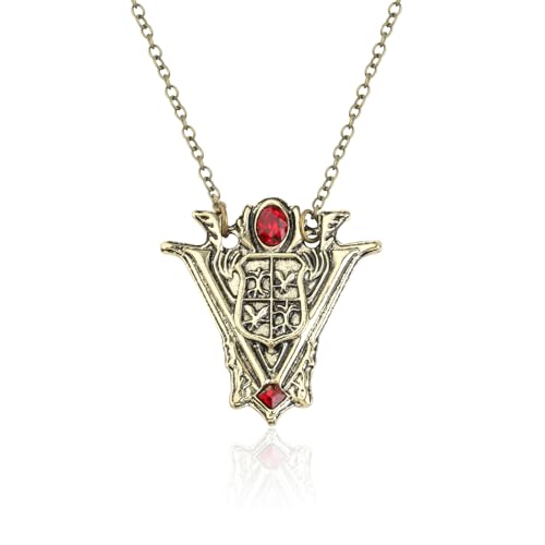 BEKECH Movie Inspired Gifts Eclipse Necklace New Moon Volturi Crest Pendant Jewelry Necklace for Man Women Movie Fans