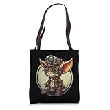 Goblin in steampunk mechanical gear vibrant Goblin steampunk Tote Bag