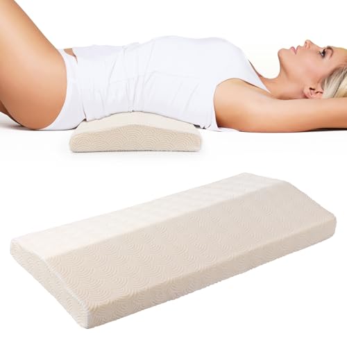Cozyhealth Lumbar Support Pillow for Sleeping Memory Foam Lumbar Support Cushion for Lower Back Pain Relief, Back Support Bed Pillow Waist Support (Large)
