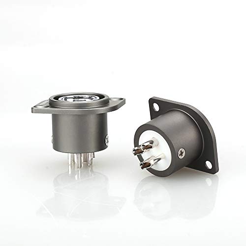 Conector XLR hembra con recubrimiento en rodio miniatura 5
