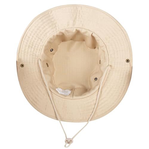 Image of Sun Hats for Men Women Boonie Hat UPF 50+ Bucket Hat Wide Brim UV Protection Fishing Hiking Safari Outdoor Hats