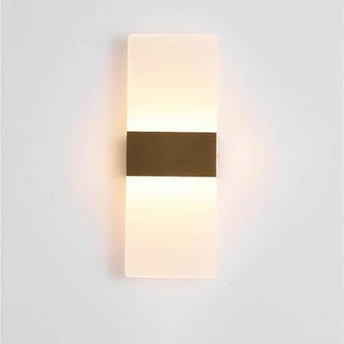 CWCQGH All Copper Acrylic Lobby Wall Lamps Minimalism Wall Light Angle Wall Sconce for Background Wall Corridor Clothing Store Corridor Stairs,Style1