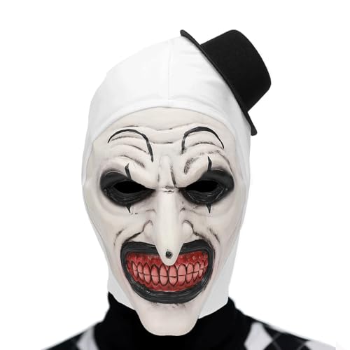 KQLHLHDYZ - Máscara de terror para Halloween, Art The Clown, Látex, Unisex, Adulto,...