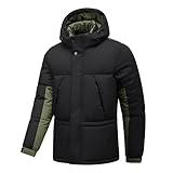 vetement homme: Restez au sec lors de vos explorations-Restez au chaud par temps froid - Portez cette veste d'hiver chaude pour rester ultra-confortable en hiver. Cette veste légère est rembourrée d'une coque durable qui retient efficacement la chaleur du corps.