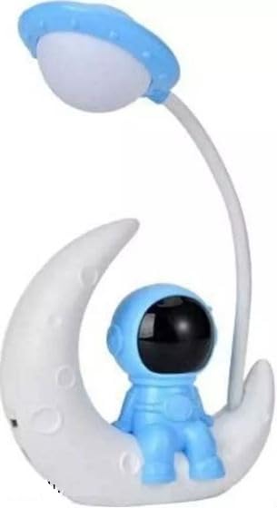 Astronaut LED Desk Lamp Reading Table Light Space Man Moon Night Light with USB Rechargeable for Kids (Pack of 1) (Multicolor)-image-35