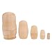 PATKAW 1 Set di Bambole Nidificanti Russe Non Dipinto Fai da Te Bambola Vuota Non Finita Fa Il Giocattolo in Legno di Pittura Bambola Babushka per Il Negozio di Case