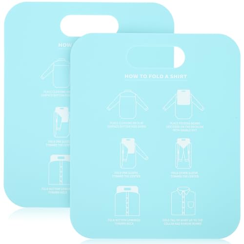 Cabilock 2pcs Shirt Packing Board Clothes Folding Tool Garment Folding Accessories