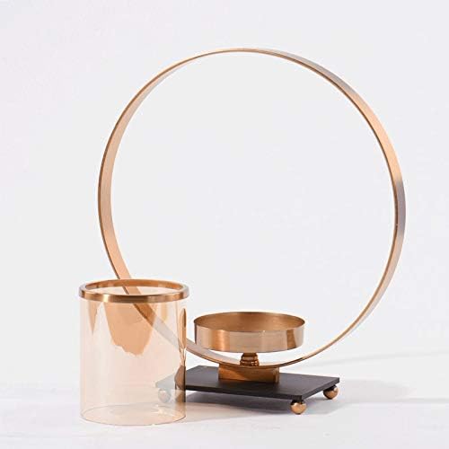 European Style Simple and Creative Metal Candle Holder Decoration Home Hotel Living Room Porch Decoration Candle Holder Decoration (Size : 37.542cm) (31 * 34cm)