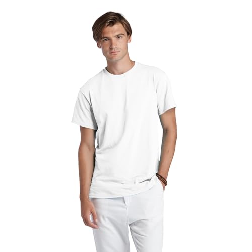 Image of Soffe Men Adult 5.2 oz. Short Sleeve Tee, White, 100% Cotton