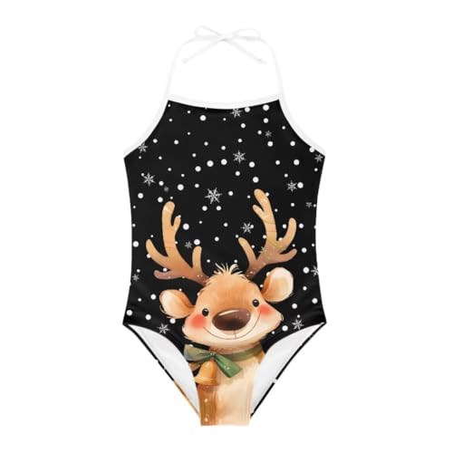Image of Christmas Holiday One-Piece Swimsuits Beach Swimwear Bathing Suit for 3-10 Years Girls