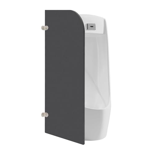 Cloison de séparation d'urinoir WC murale à angle rond pour préserver l'intimité