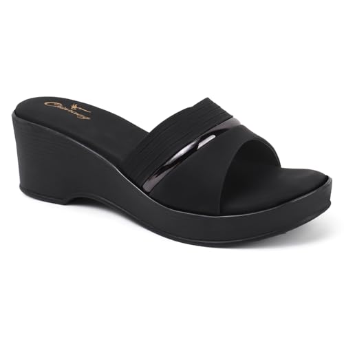 Image of Chinraag Women's Embellished Toe-Ring Comfort Flats | Stylish Casual Slip-On Sandals for Women (CR-388-P)