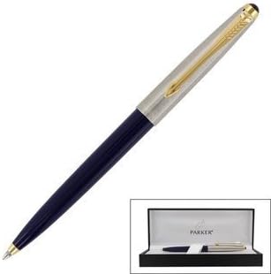 Parker 45borde azul oscuro doradoBolígrafo punta mediana tinta azul