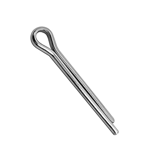 10 Stück Sicherungsstifte Splinte Stecksplint DIN94 Federstecker Edelstahl V4A Sicherungsklammer, Größe:6mm x 50mm Cover