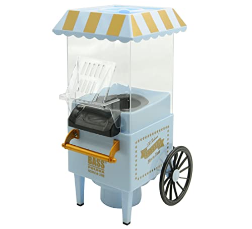 BASS POLSKA Palomitero tipo carrito de estilo retro Potencia continua 1200 W, potencia máxima 1350 W, tensión 230 V, 50 Hz