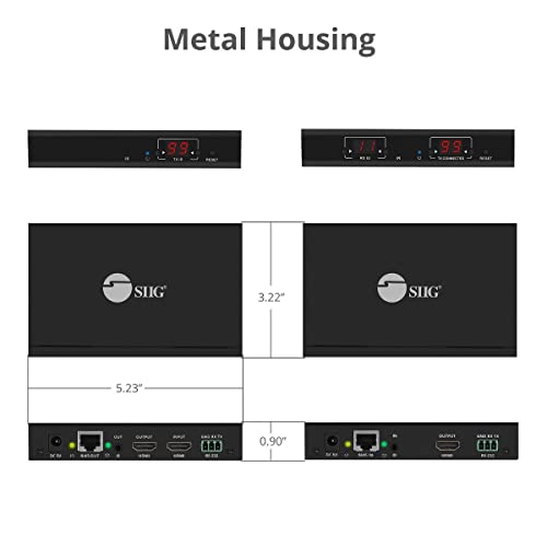 Siig 1080P Hdmi Extender Balun Over Ip Ethernet, 394Ft, Many To Many, Matrix Configurable Kit Over Cat5E/ Cat6 Up To 100 Inputs, Ir Pass Through From Receiver (Ce-H23A11-S2) #TOP6