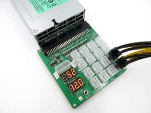 Parallel Miner-X11 AMP Breakout Board 16 Ports W/Live DC Current Output and Voltage