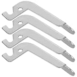 Homoyoyo 4 Stück Edelstahl Ersatz Türgriffe für Heizkessel Rostfrei Ergonomisch Hitzebeständig Kesselgriff Zubehör für Heizungssysteme