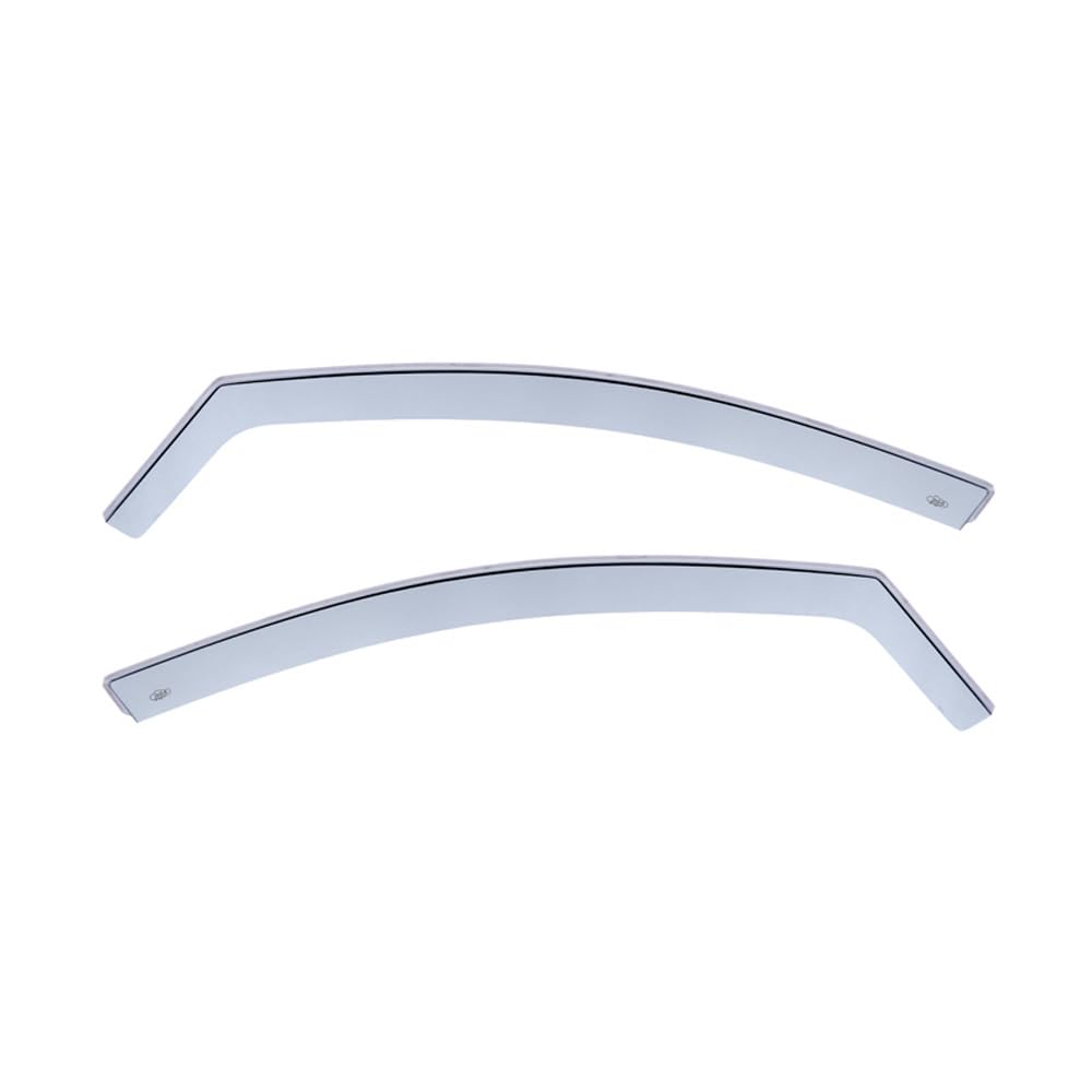 DGA Wind Deflectors compatible with Renault Megane IV HB 5-doors & Grandtour 2016- (2-pieces), Grey