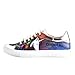 Handmade Multi-Color Printed Sneakers, Orthopedic Sole/Wedding Shoes (Multicolor, 8)