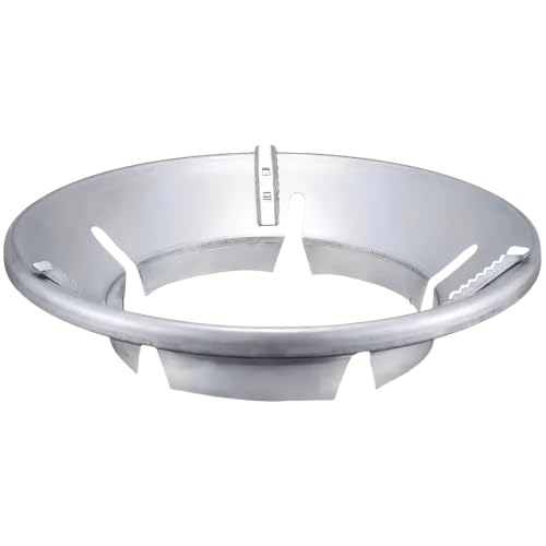 Image of Gas Saver Burner Dish, Energy Saving Gas Stove Stand, Windproof Energy Saving Stand Metal Body Pack of 2