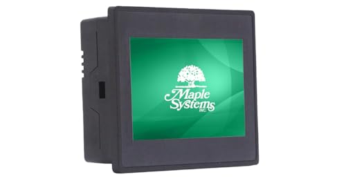 Image of HMI PLC Controller, 4.3 inch Touchscreen Display, Add 1 I /O Module (Sold Separately), HMC4043A-M, Maple Systems, Class 1 Div 2 Rated, Free All-in-One Configuration and Programming Software