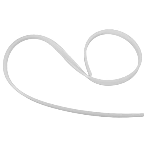 Uonlytech Canal Difusor de Luz LED Flexible de 15 Mm para Tira de Luz, Cubierta de Pvc Curvada Blanca para Riel de Luces Led, Protección contra Polvo y Deslumbramiento, Adecuado para Sala