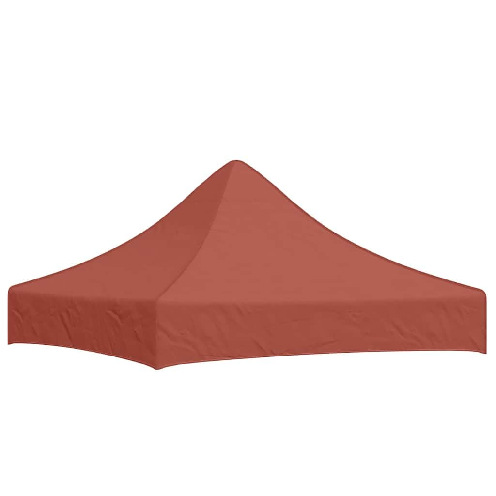 vidaXL Party Tent Roof Garden Outdoor Living Replacement Canopy Gazebo Marquee Pavilion Top Cover Sunshade Sun Shelter 2x2 m Terracotta 270 g/m²