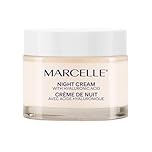 Marcelle Night Cream with Hyaluronic Acid, Vegan, Cruelty-Free, Clean Formula, Non-Comedogenic, Fragrance-Free, Paraben-Free, Mineral Oil-Free, Hypoallergenic, 75 mL